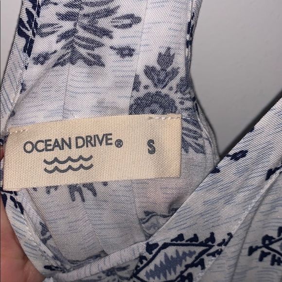 Ocean Drive Blue and White Romper - Picture 4 of 5